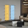 Illuminated glass cabinet SOLUS BACKLIGHT by DREIECK DESIGN: SBL IV - rgb lighting 