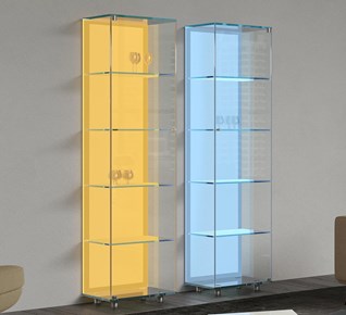Custom made glass cabinets