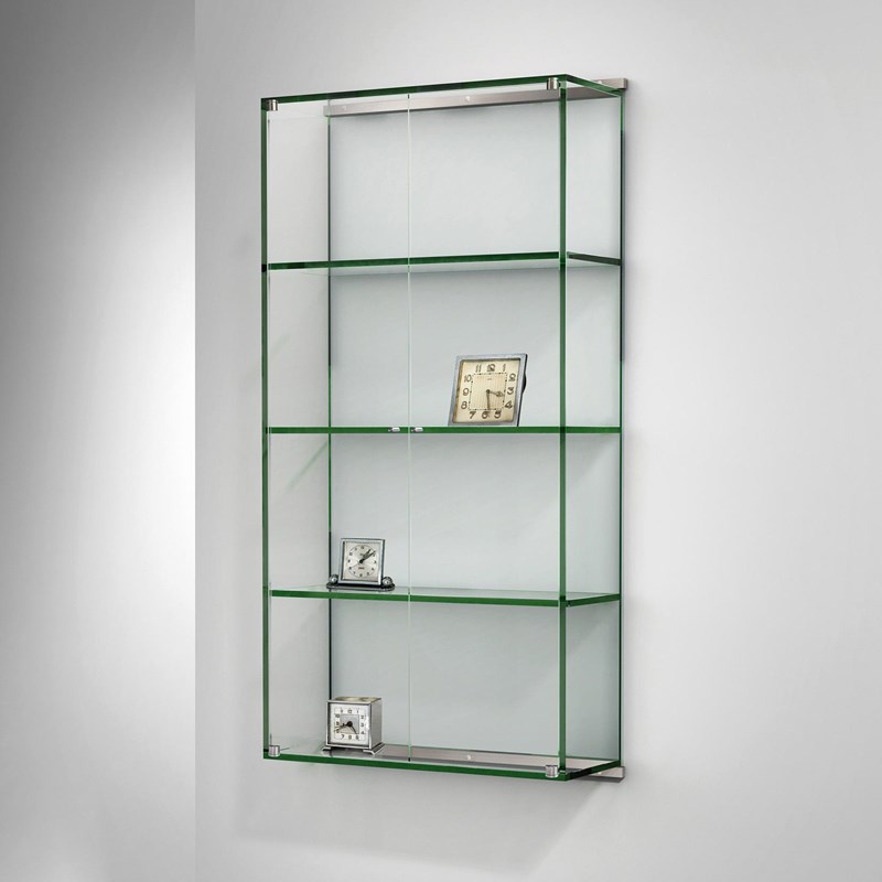Glass wall cabinet VITRO by DREIECK DESIGN: V III - in floatglass